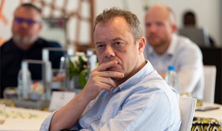 Chris Kemp in action