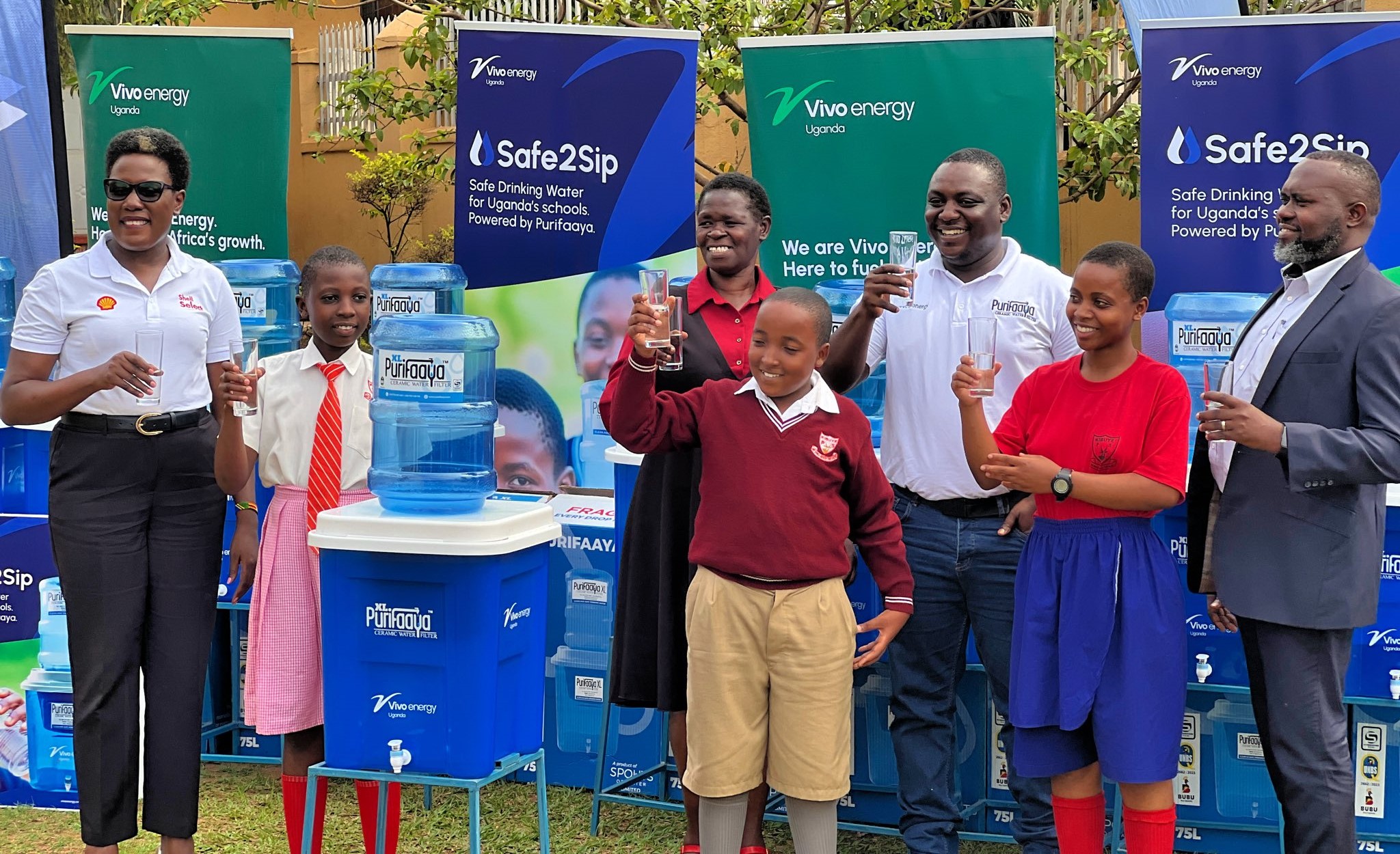 Vivo Energy Uganda and ‘Purifaaya’ Launch ‘Safe2Sip’ campaign to ensure access to safe drinking water for schools