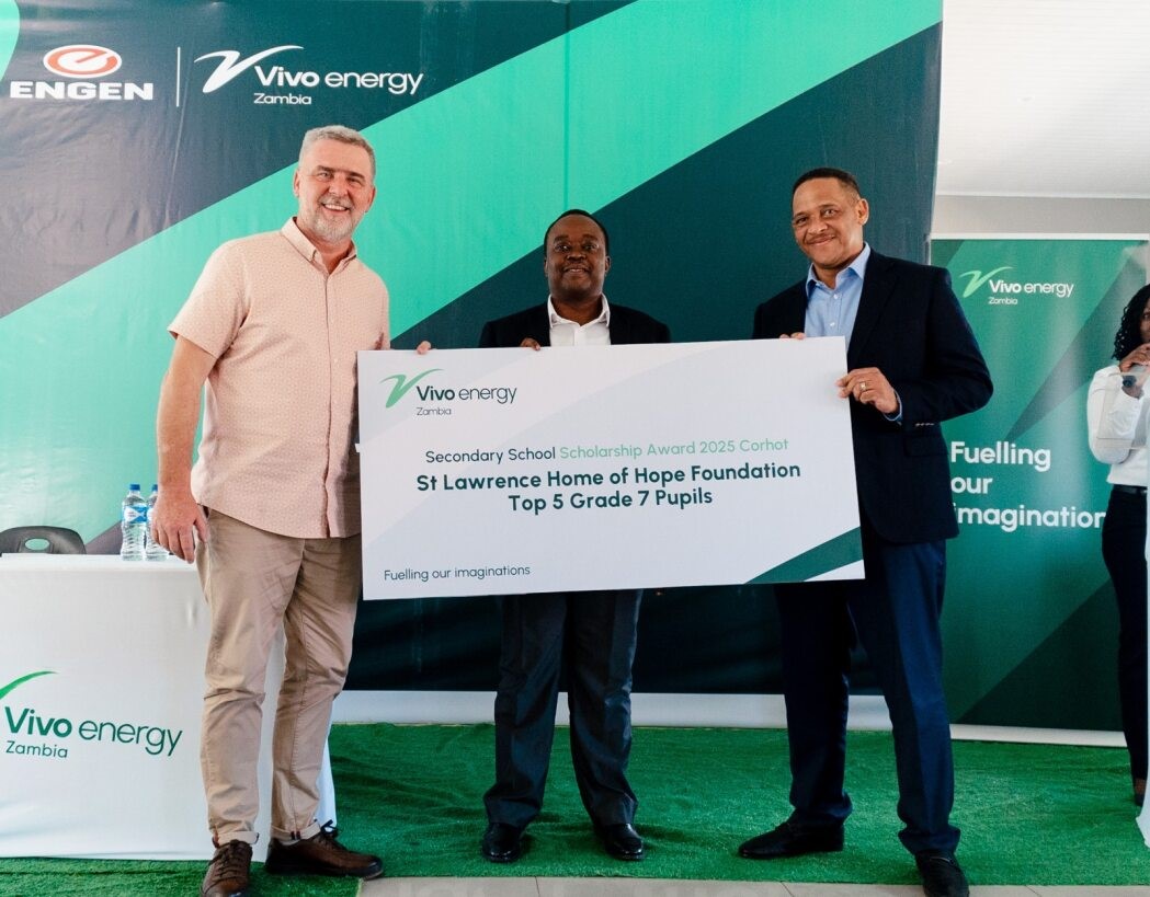 Vivo Energy Zambia launches the Vivo Energy Zambia Bursary for five vulnerable Boys at St Lawrence Home of Hope as they commemorate the Day of the African Child.